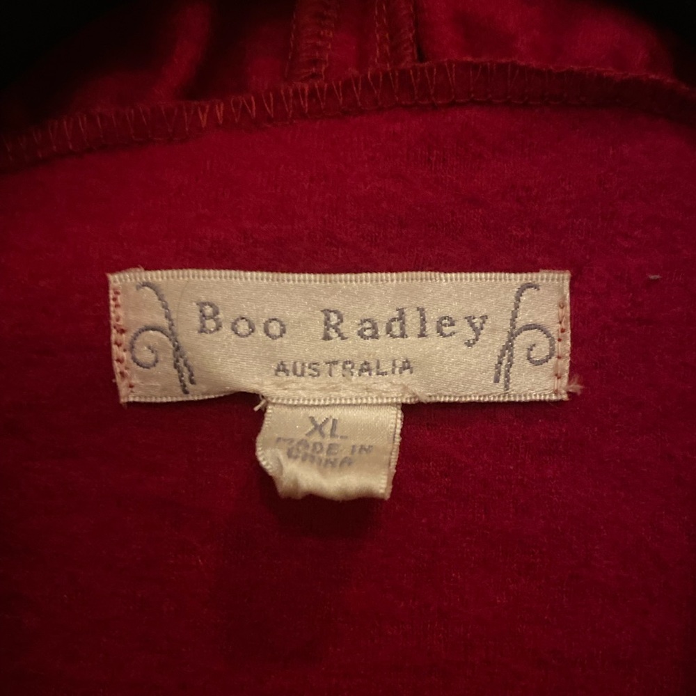Women’s Boo Radley Red Ruffle Jacket - Picture 2 of 3
